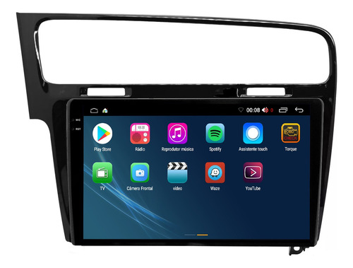 Kit Multimídia Golf Mk7 9p Aikon Core Red Carplay 2gb 64gb