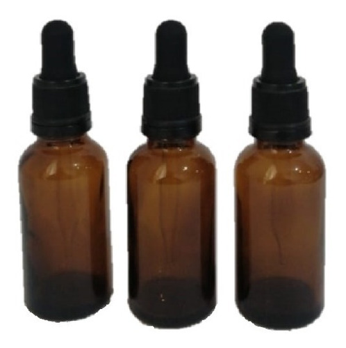 100 Botella Goteropipeta Inviolabl Vidrio 20ml Ambar(it-365)