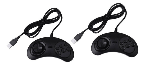 Controlador De Juego Usb Con Cable De 6 Teclas Joypad Para P