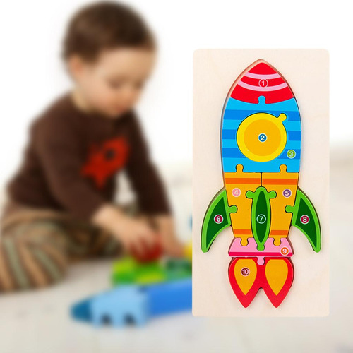 Juguete Educativo De Aprendizaje Temprano De Cohete