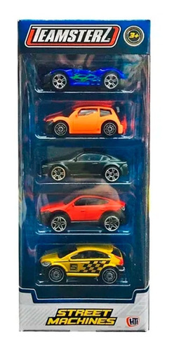 Autos Metal Coleccion Pack X5 Tipo Hot Wheels Teamsterz Full