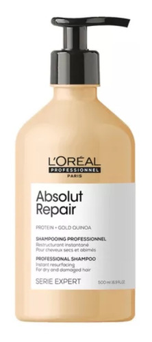 Shampoo Absolut Repair Gold Loreal 500ml Dañado O Seco