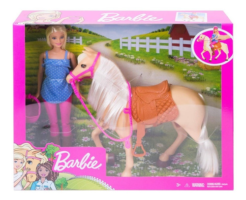 Imagem 6 de 10 de Kit Hípico Barbie Com Cavalo E Chelsea Com Pônei - Mattel Ms