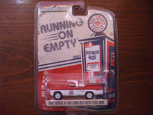 Greenlight Running On Empty Red Crown 1962 Dodge D-100