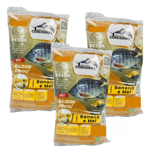 Kit 10 Massas Cordeiro 500g Banana Com Mel - Oferta