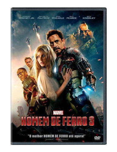 Homem De Ferro 3 Dvd - Marvel Studios - Robert Downey Jr.