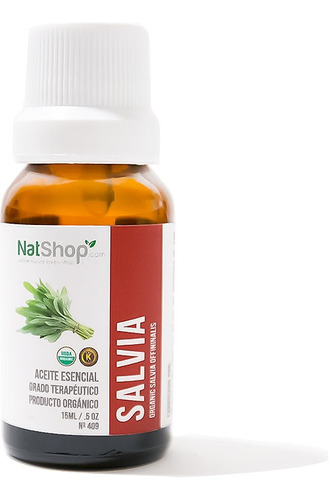 Aceite Esencial Salvia Orgánico 15ml - Natshop