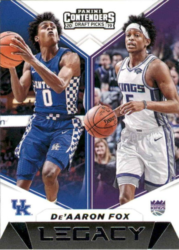 Panini Contenders Draft Picks Legacy 21 Deaaron Fox Kentucky