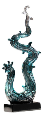 Estatua De Dragón, Escultura Animal, Estatuilla De Azul