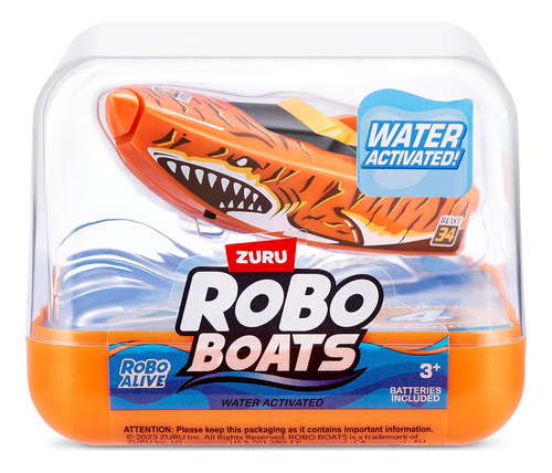 Botes Robóticos Zuru Robo Alive Tiger Shark Y Robo Shark 2pk