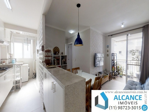 Imagem 6 de 25 de Apartamento Com 57,73 M² Com 2 Dormitórios, 2 Banheiros E 1 Vagas À Venda No Condomínio Aquarela Paulistana - Ap00369 - 34664647
