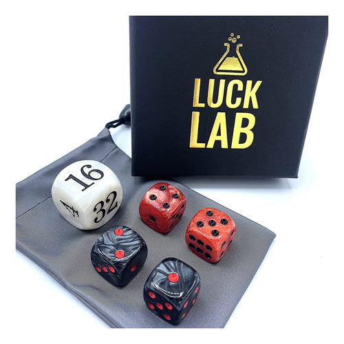 Luck Lab Backgammon Pearl Dice Set - Cube De Duplicación De