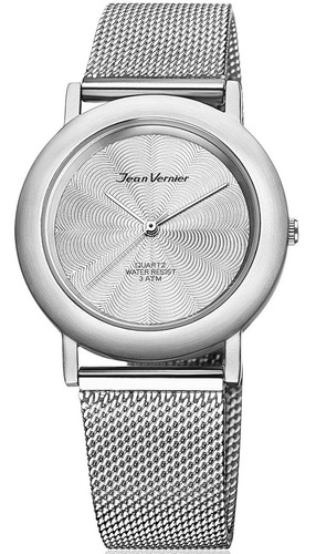 Relógio Feminino Jean Vernier Prateado Jv30297
