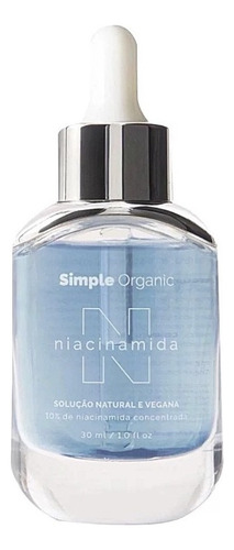 Sérum Simple Organic Solução Niacinamida Todo Tipo De Pele Dia/noite