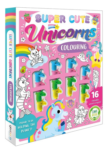 Libro Super Cute Unicorns Colouring - Igloobooks