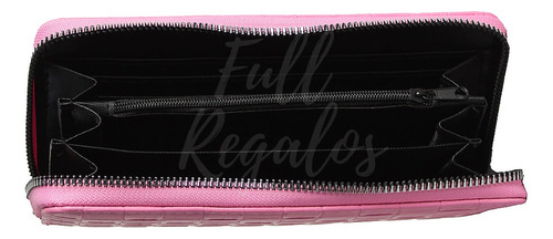 Imagen 3 de 4 de Billetera Mujer Monedero Porta Celular Tarjetas Eco Cuero