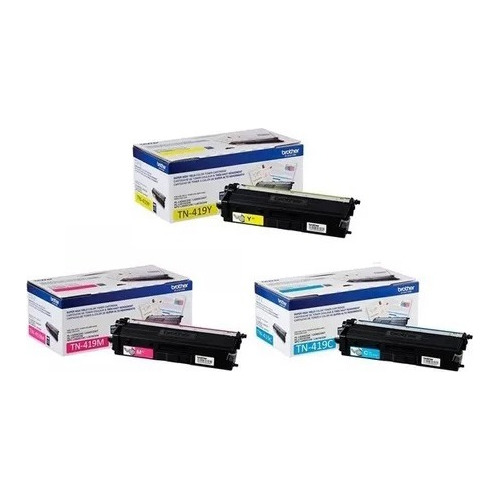 Toner Brother Original Tn419 Combo 3 Colores Cmy