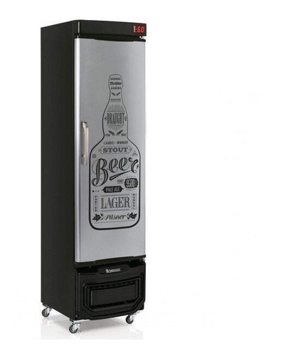 Geladeira/refrigerador 230 Litros 1 Portas Adesivado Quadro Negro - Gelopar - 220v - Grba-230eqc