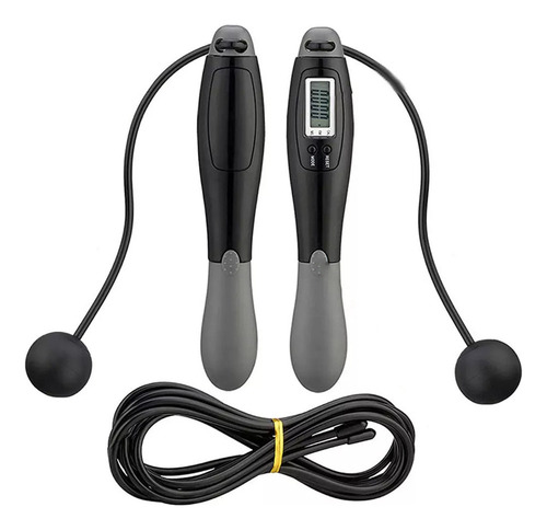 - A Cuerda De Salto De Velocidad Con Contador Digital, Doble