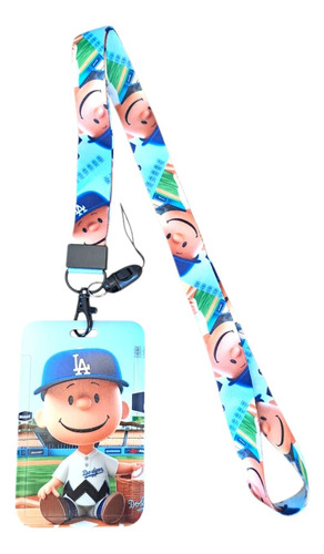 Porta Gafete Peanuts Snoppy Para Identificacion Varios Mod.
