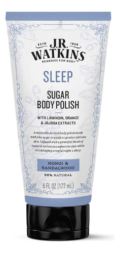 J.r. Watkins Sleep Sugar - Esmalte Corporal Natural, Monoi .