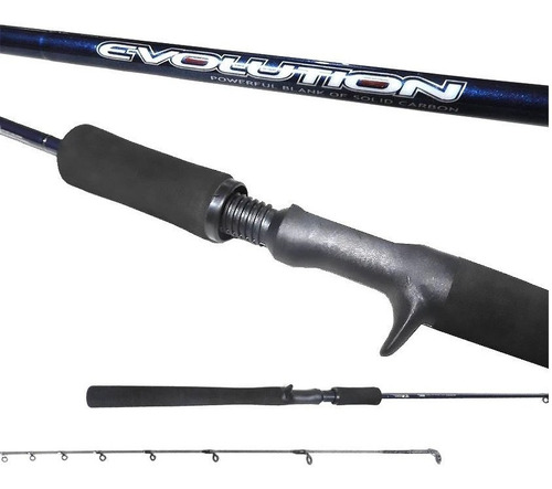 Vara P/ Carretilha Ms Evolution Solid Carbon 1,95m 30lb - 1p