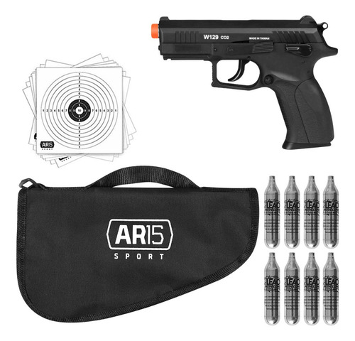 Pistola Wingun Airsoft W129 6.0 +8xco2 + Capa