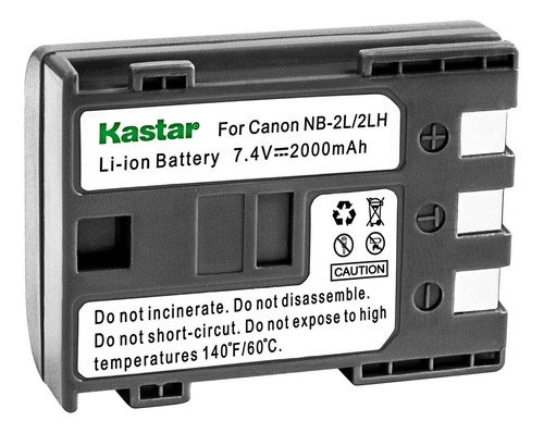 Kastar Batería (paquete De 1) Para Canon Nb-2l Nb-2lh Nb-2