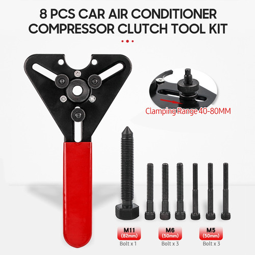 8 Pcs Car Air Compressor Clutch Remover Installer Dual-use