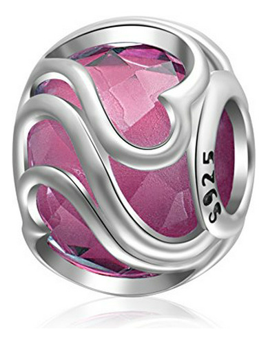 Corazón Murano Glass Charms 925 Sterling Silver Radiant Love