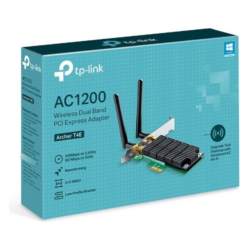 Adaptador Tp-link Ac1200 Wireless Db Pci Express- Archer T4e