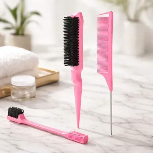 Kit 3 Escova Pente Baby Hair Escovinha Sobrancelha Lace | MercadoLivre