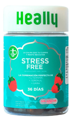 Heally Stress Free, L-teanina, 72 Gomitas, Vitaminas 216g