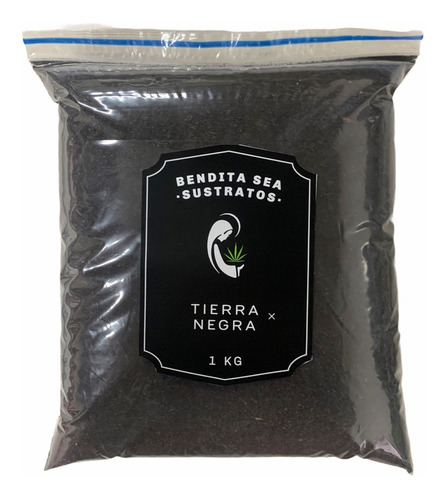 Tierra Negra X 1kg Sustrato Para Cultivo