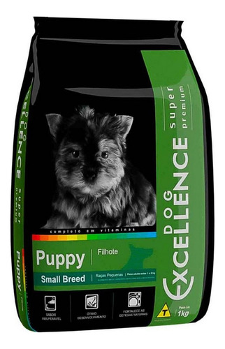 Ração Dog Excellence Super Premium Cães Filhote Pequeno 1kg