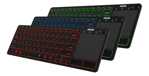 Teclado Universal Retroiluminado De 7 Colores Bluetooth Touc