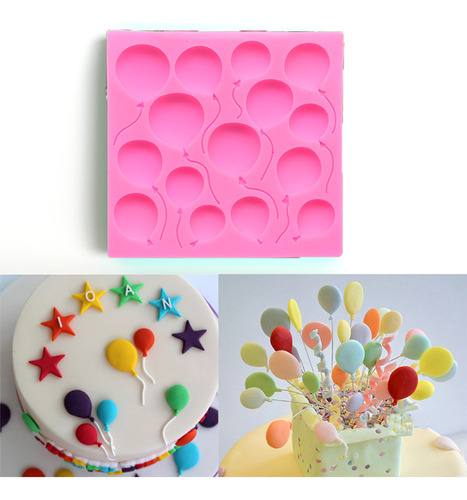 Xm Globos For Fondant, Tarta Con Azúcar, Chocolate,