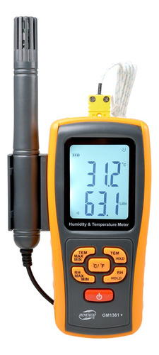 Termohigrómetro Profesional Con Sonda Y Termopar Gm1361+
