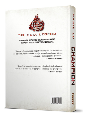 Champion: Do Caos E Da Lenda Surgirá Um Campeão, De Marie Lu. Editorial Rocco Jovens Leitores, Capa Mole, Edição 1 Em Português, 2014