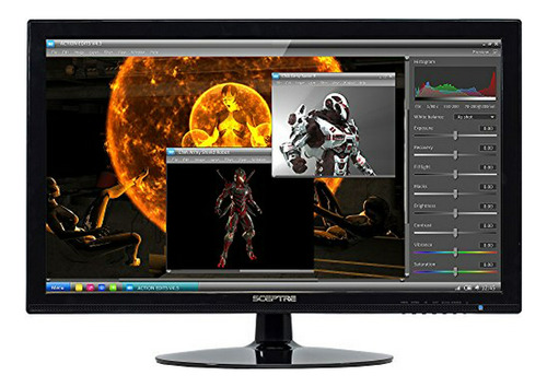 Monitor Gaming Sceptre 24  Fhd Led 2x Hdmi Vga 75hz Altavoce