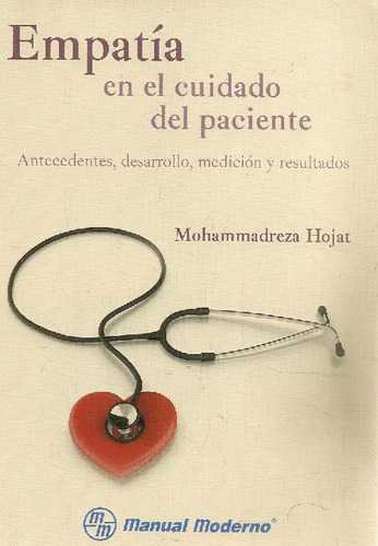 Libro Empatía En El Cuidado Del Paciente De Mohammadreza Hoj