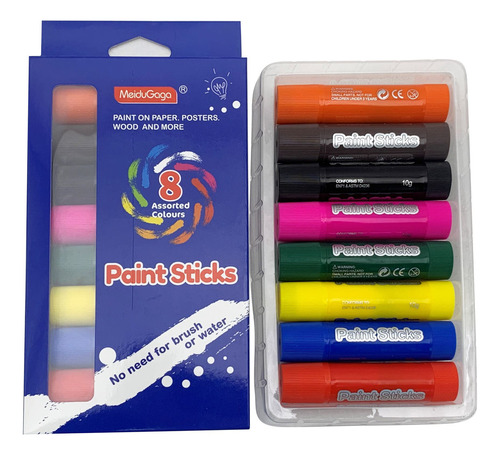 Crayola En Barra Retráctil, 8 Colores, En Caja