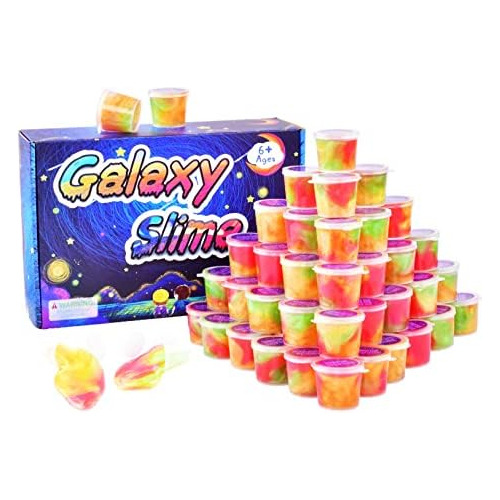 Kit De 48 Paquetes De Slime Galaxy, Mini Favor De Fiest...