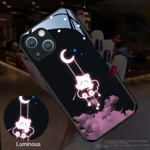 Funda Para Honor 200 X9c X8c X7c X9b X7b X6b X9a X7a 90 70 X9 Magic 7 6 5 Lite Little Bear, Luminosa Y Brillante Luz Led