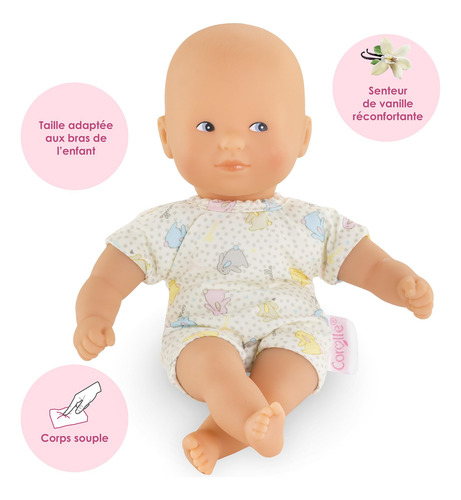 Boneca Corolle Mini Calin Bunnies Pequena De 20 Cm Com Roupa