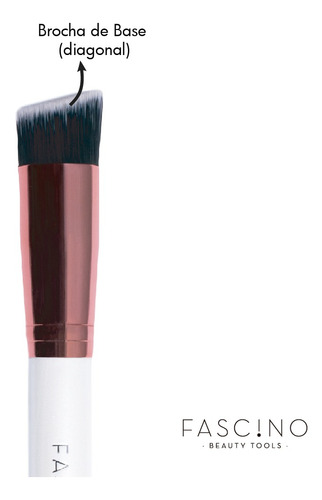 Imagen 4 de 9 de Set 5 Brochas Y Pinceles De Maquillaje Crueltyfree Fascino