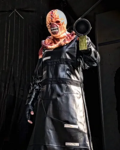 n*1様 Latex Nemesis ラバーマスク Máscara De Látex Nemesis Resident Evil 3 + Ombro | MercadoLivre