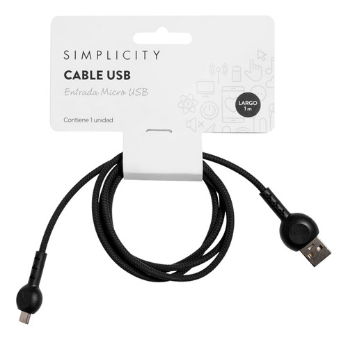 Cable Usb Simplicity Entrada Micro Usb