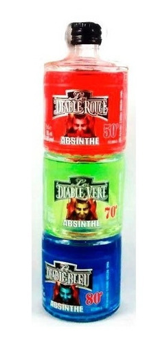 Absenta Le Diable Pack Coleccion Apilable 3 Botellas X 5cl