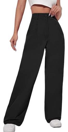 Pantalon Sastrero Palazzo Mujer De Vestir Formal Premium